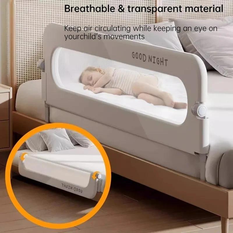 Barrière de lit IMBABY pour tout-petits, réglable et pliable, garde-corps de lit pour bébé, compatib