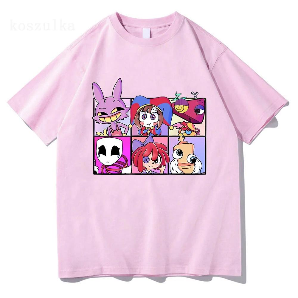 L'incroyable cirque numérique impression T-Shirt hommes femmes décontracté haute qualité Pomni le bo
