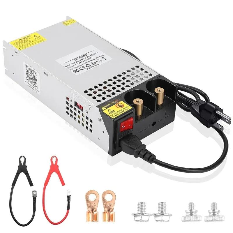 Alimentation électrique DC 12V 125A 1500W, convertisseur 110V AC à 12V DC, adaptateur d'alimentation