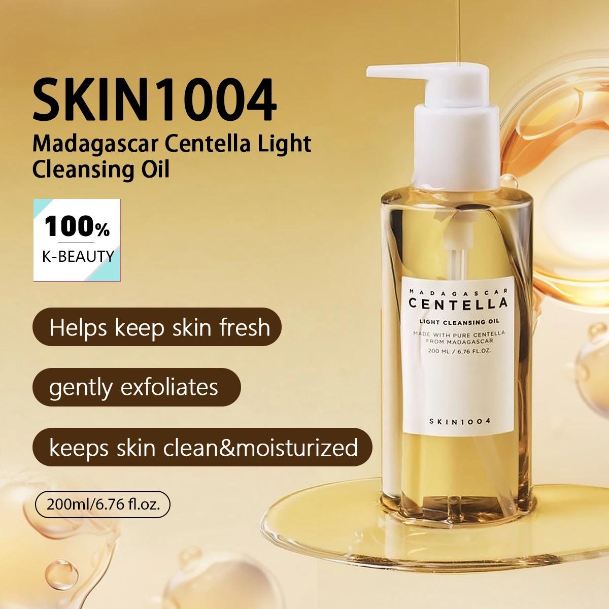 SKIN1004 Huile nettoyante légère à la Centella de Madagascar, texture légère, non grasse, cosmétique