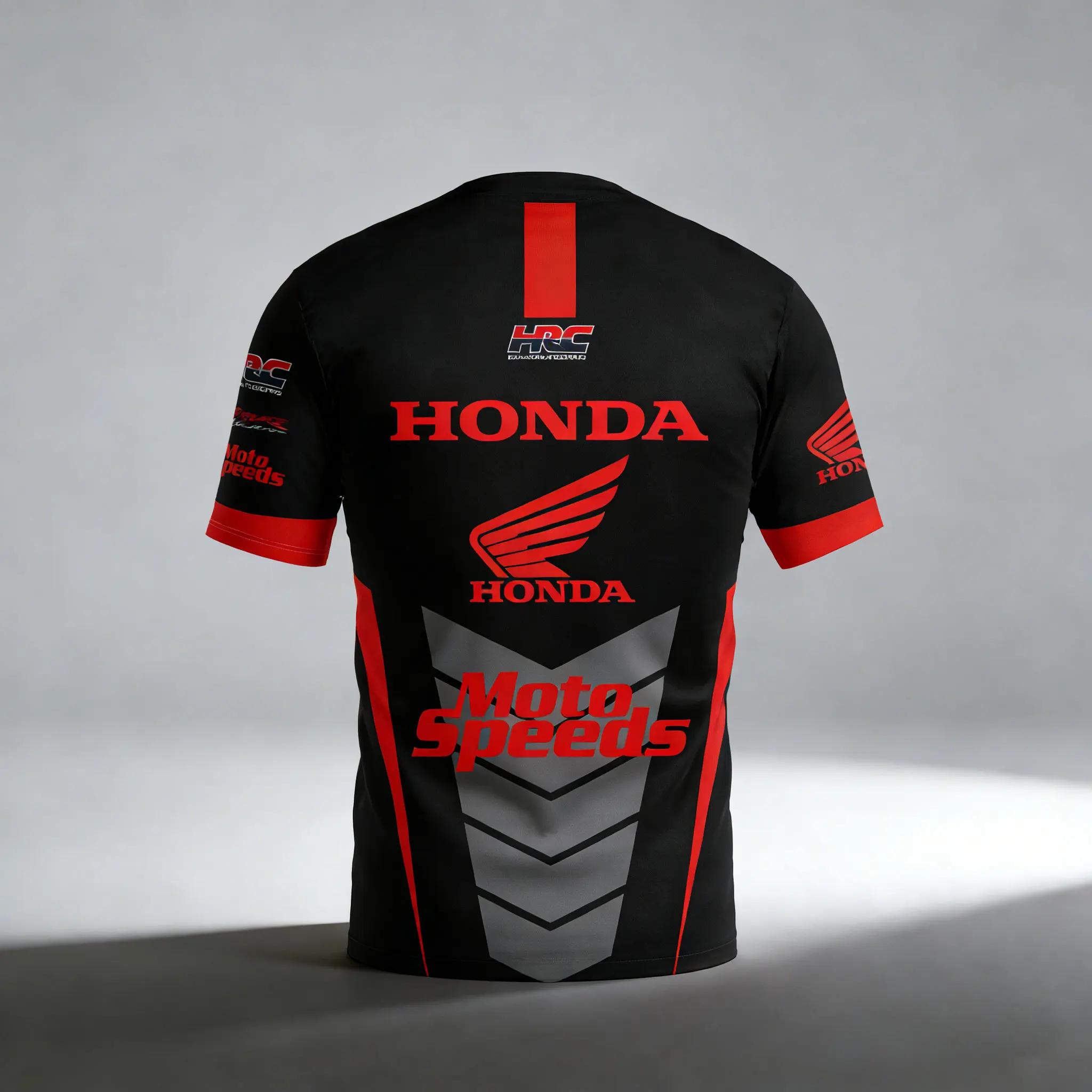 Honda Moto vitesses à manches courtes équipe course marchandise hommes t-shirts course sport décontr