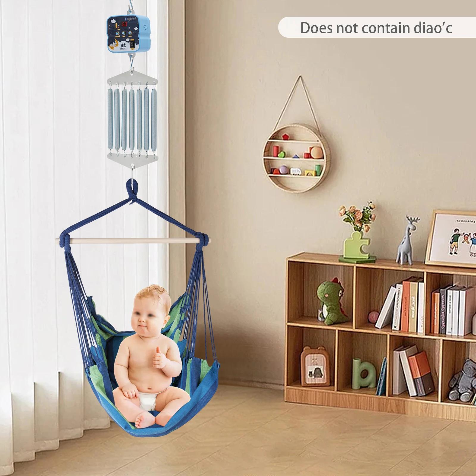 Balançoire Électrique pour Bébé, Portance Universelle 19kg, Bras Anti-Vibrations, Suspendue, Sûre, a