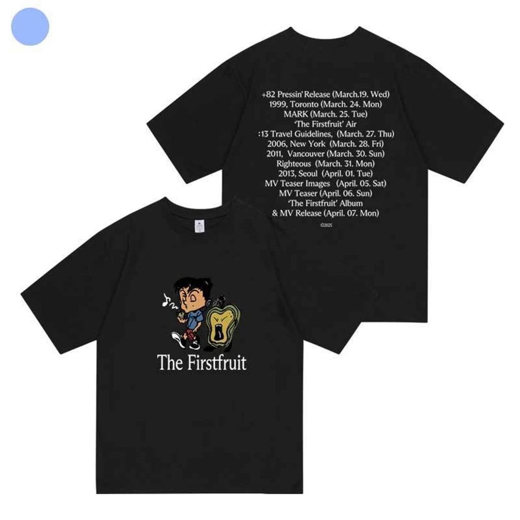 T-shirt manches courtes col rond homme et femme, haut imprimé MARK The Firstfruit, décontracté, mode