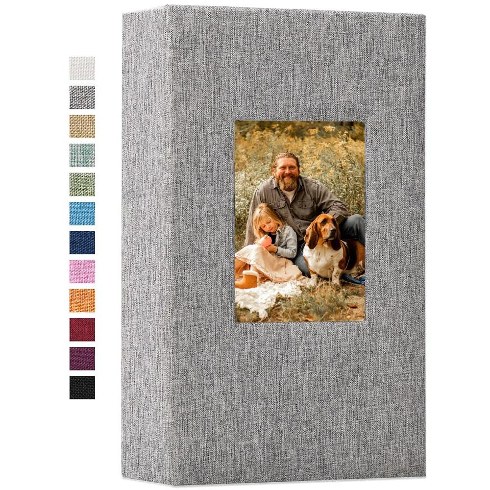 Album Photo en lin 300 pochettes pour livres Photos 4x6, Albums photos à enfiler, stockage de photos