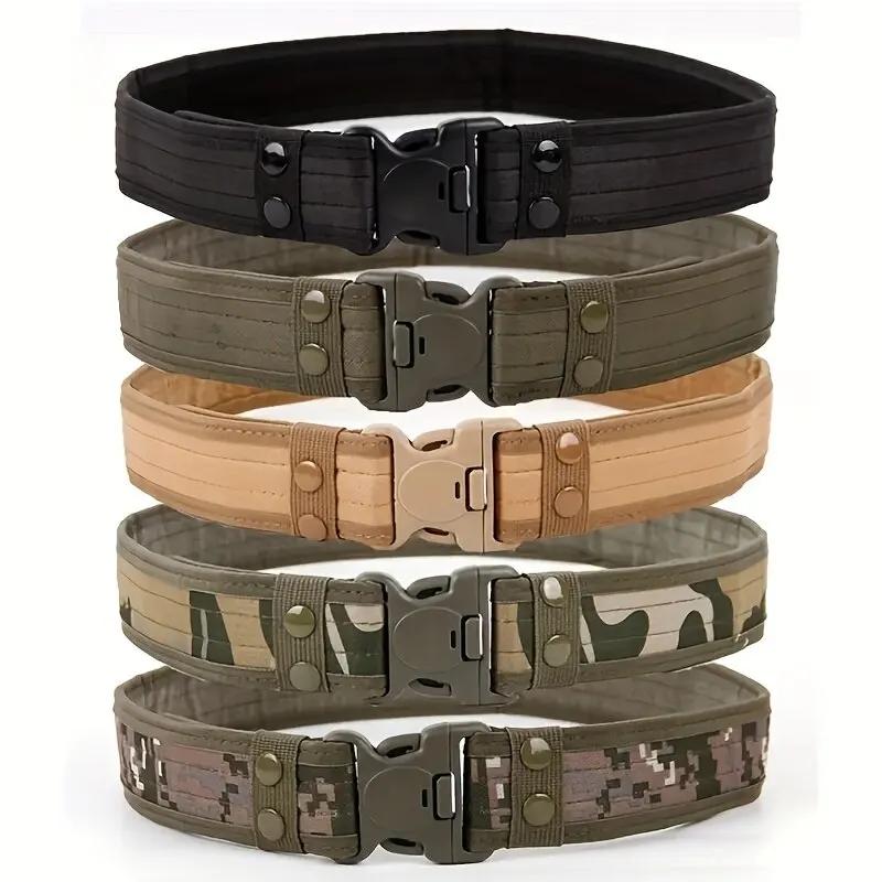 Ceinture tactique de Camouflage en plein air pour hommes, ceinture en tissu Oxford, ceinture d'alpin