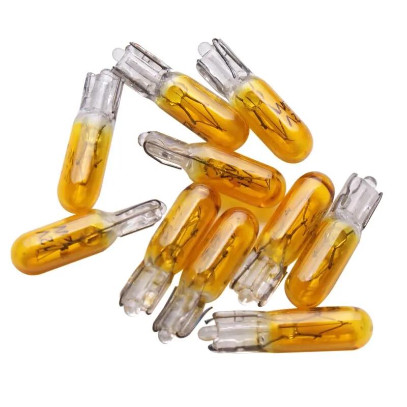 Lampe halogène T5 12v 1.2w W2W, 10 pièces, ampoules pour tableau de bord, éclairage d'intérieur de v