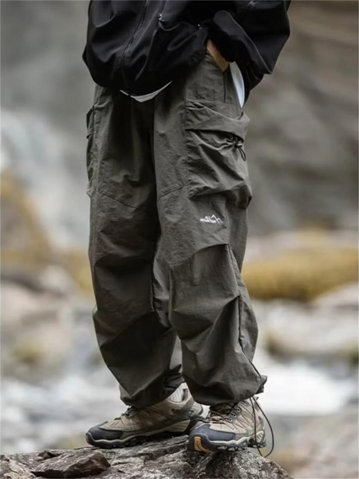 Pantalon de travail imperméable pour hommes, pantalon d'alpinisme Hip Hop, pantalon Harajuku décontr