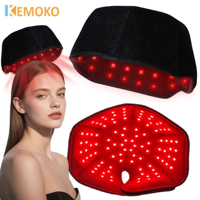 Casque de thérapie par lumière rouge et infrarouge proche KEMOKO pour la croissance des cheveux, 660
