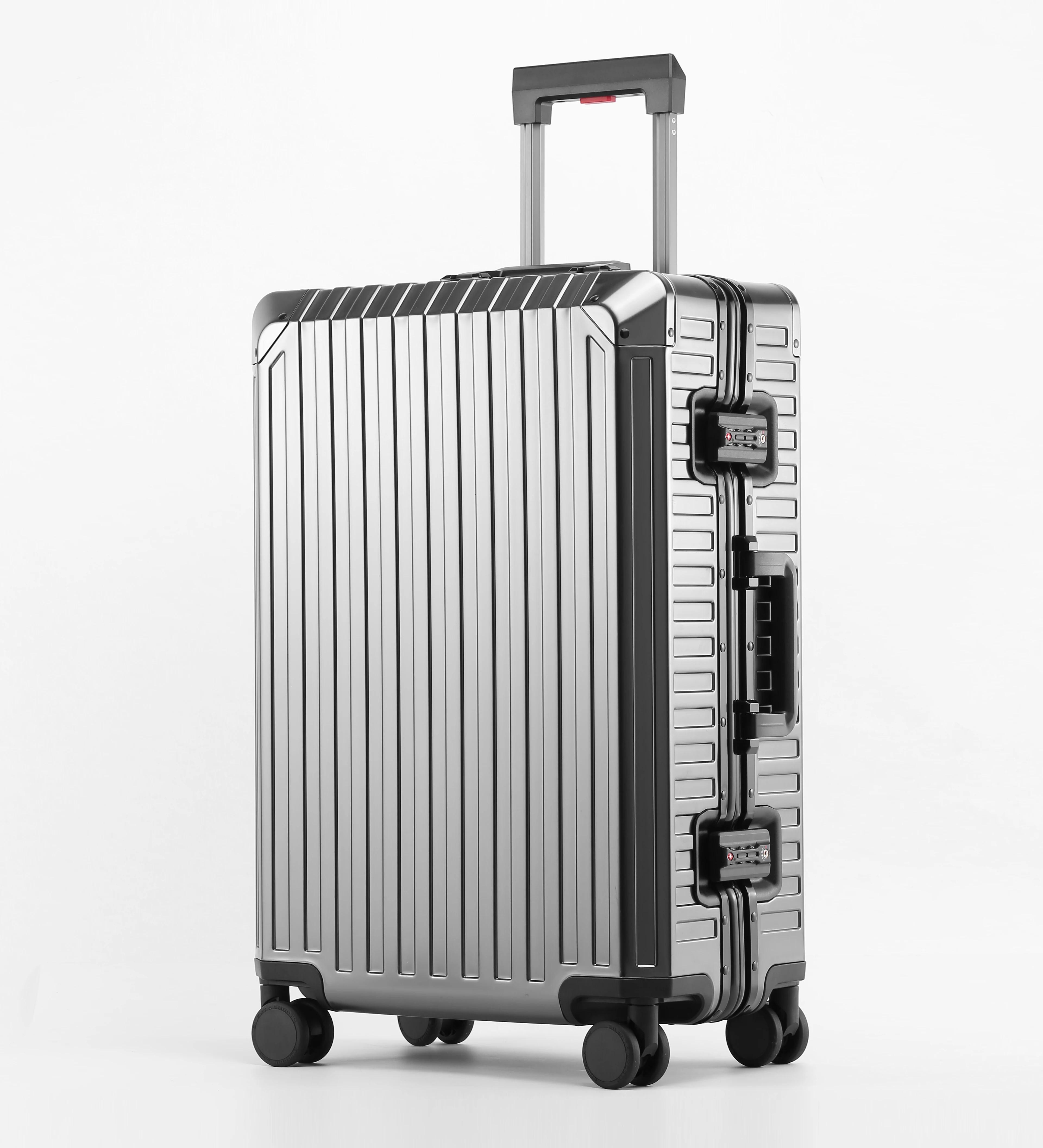 Ensembles de bagages durables grande capacité 2026 – Valises 100 % aluminium avec roues pour femmes,