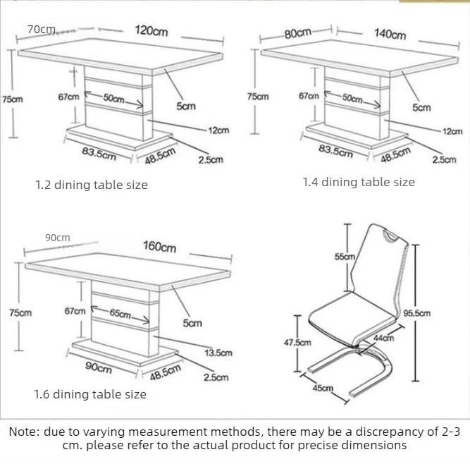 Ensemble de table à manger carrée en marbre, 4 chaises, 6 chaises, meubles de salle à manger dorés d