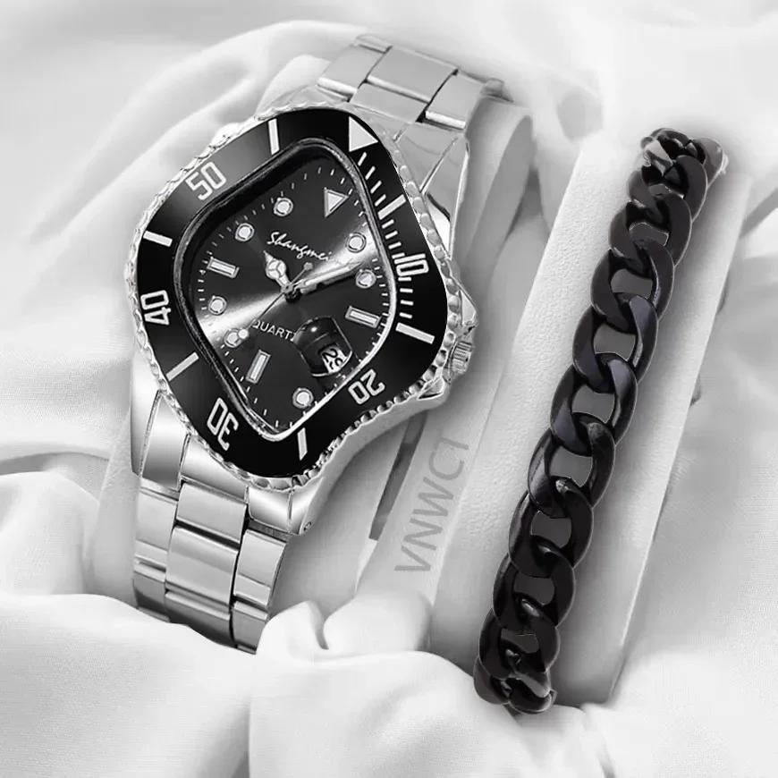 Nouvelle montre Water Ghost pour hommes d'affaires montre à Quartz Bracelet en alliage en forme de p