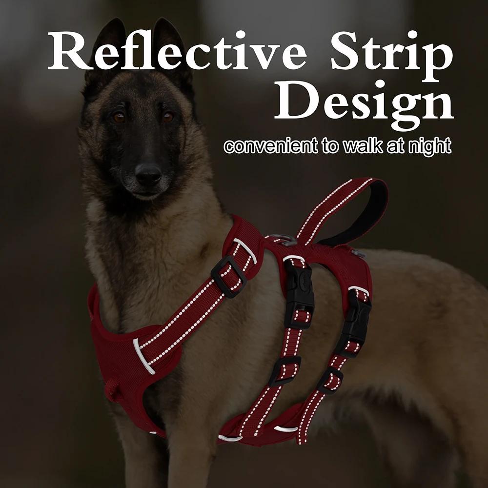 Harnais réfléchissant pour chien, gilet en maille et Nylon pour animaux de compagnie, harnais réglab