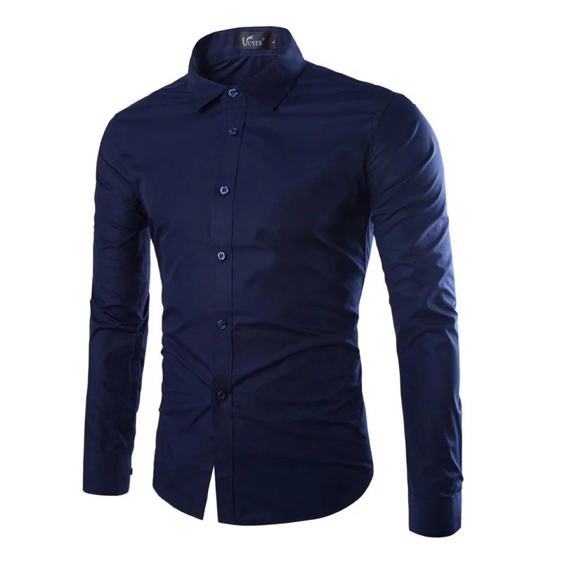 14 couleurs couleur unie hommes à la mode couleur bonbon chemise hommes décontracté à manches longue