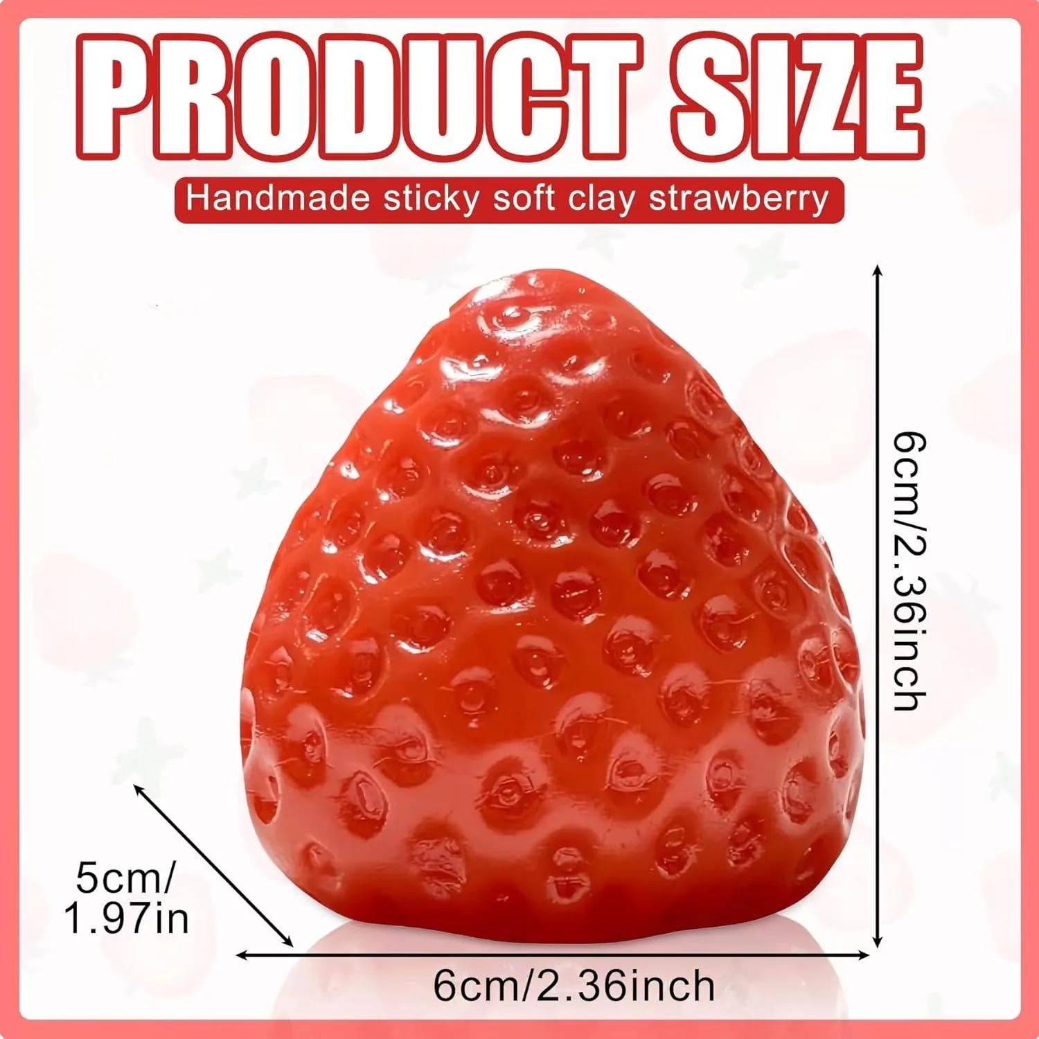 Taba Squishies fraise fruits presser jouets Kawaii collant Stress Fidget jouet cadeau parfait access