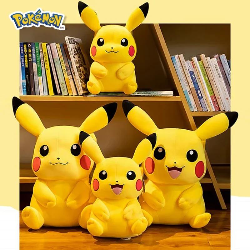 Pokemon Kawaii Pikachu mignon jouets en peluche de haute qualité Anime jeter oreiller anniversaire c
