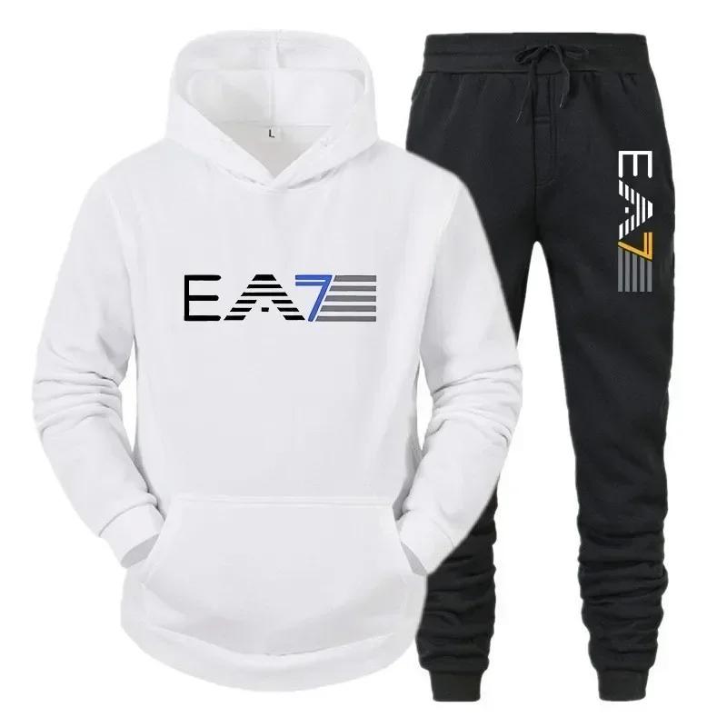Ensemble de vêtements de sport pour hommes, ensemble deux pièces + pantalon à la mode et décontracté