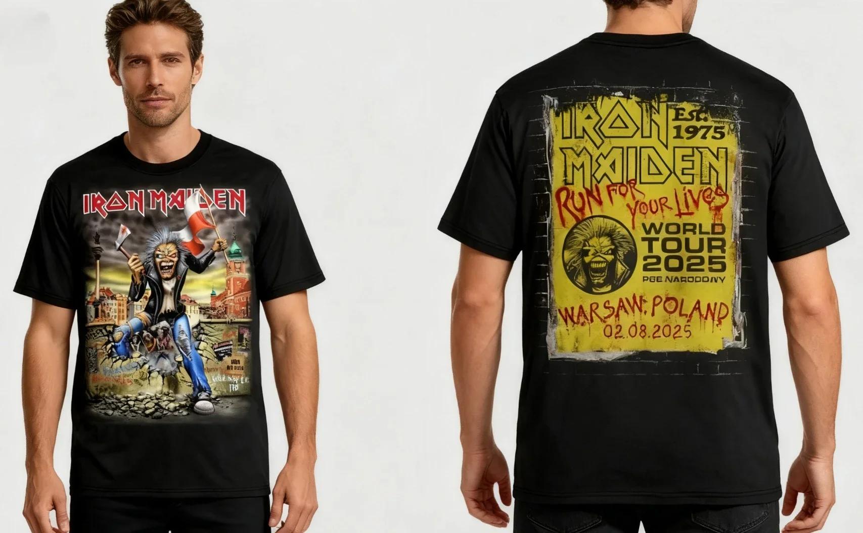 T-shirt graphique inspiré de la tournée mondiale du groupe de rock 2025 – T-shirt à manches courtes 