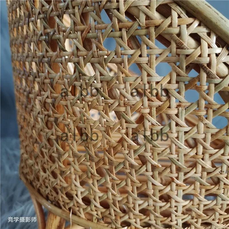 Accessoires de photographie pour nouveau-nés, rouleau de sangle en canne véritable indonésie, chaise