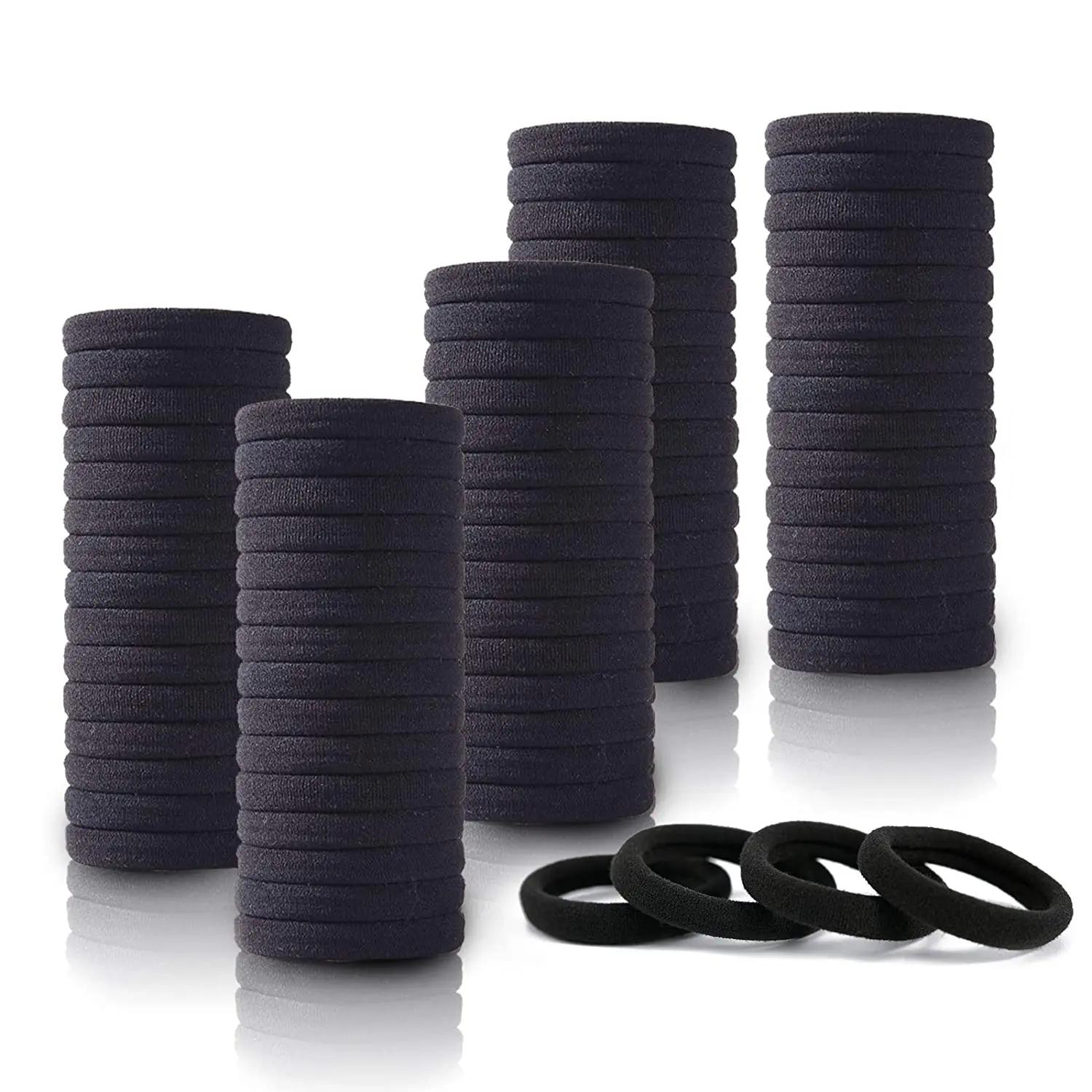50 pièces femmes filles bandes de cheveux élastiques 4cm attaches de cheveux bandes de caoutchouc en