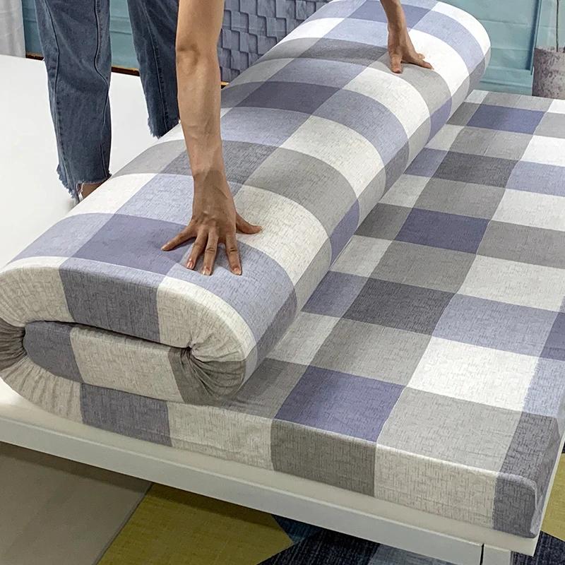 Matelas en éponge à peau haute, 1.5 m, 1.8m, simple, double dortoir, coussin doux, épaissi, tr/min