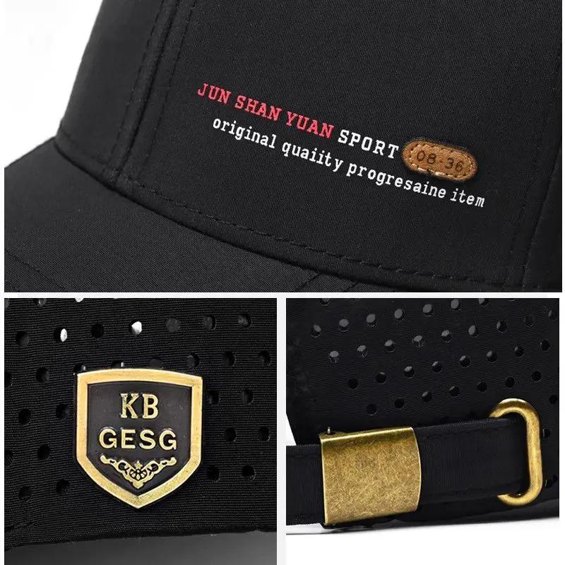 Casquette de Baseball à vaccage Rapide pour Homme, Chapeau d'Extérieur en Maille Respirante, Nouvell