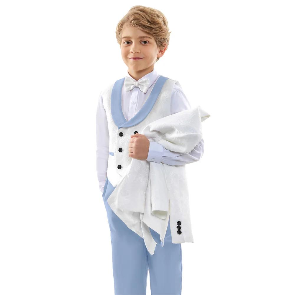Ensemble de costume Paisley pour garçons de 3 à 14 ans, expédition 24 heures sur 24, costumes formel