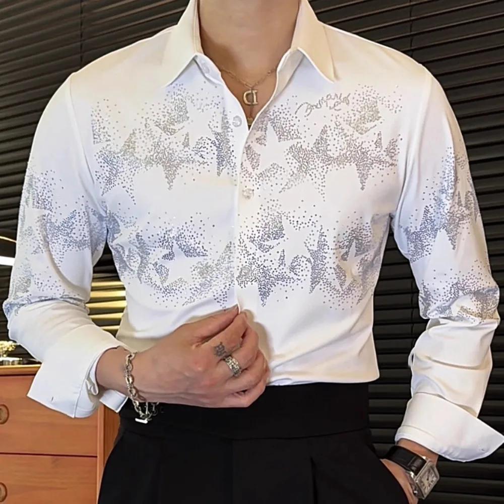 Chemise à fleurs de Style coréen pour hommes, polyvalente, de qualité supérieure, à la mode, imprimé