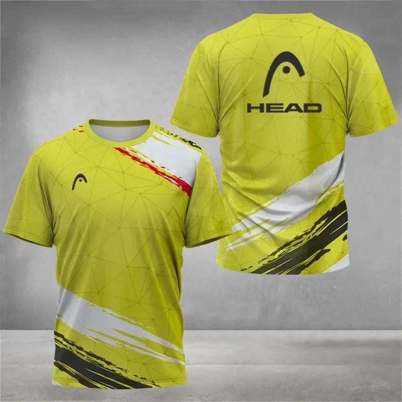 Nouveau T-shirt respirant pour homme 2026 – Maillot de badminton et tennis de table d'extérieur à co