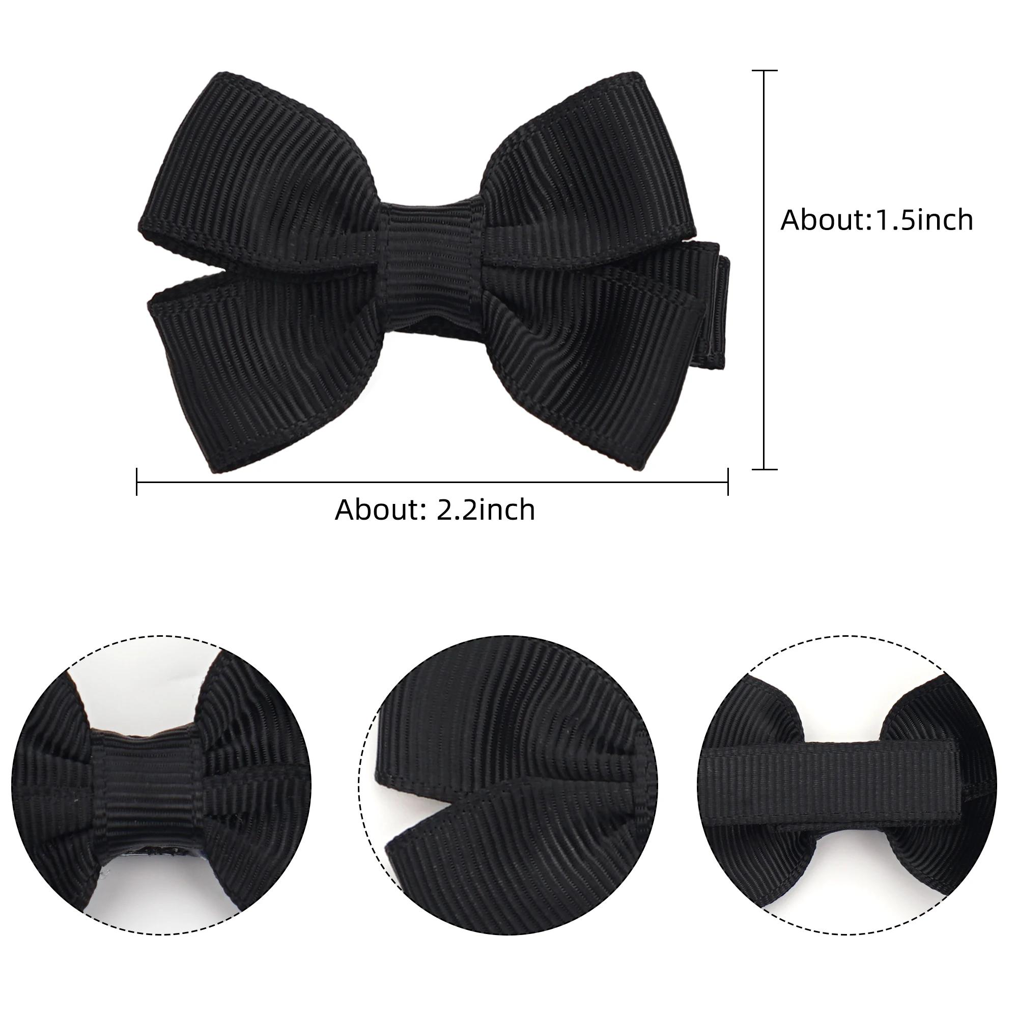 Nœuds de cheveux pour bébés filles, 10/20/25/50 pièces, par paires, nœuds de ruban de 2 pouces, pinc