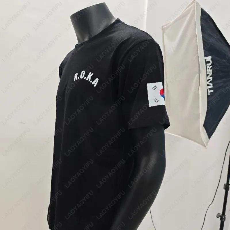 Corée armée classique Tech hommes femmes t-shirt ROKA militaire formation physique hauts mode été St