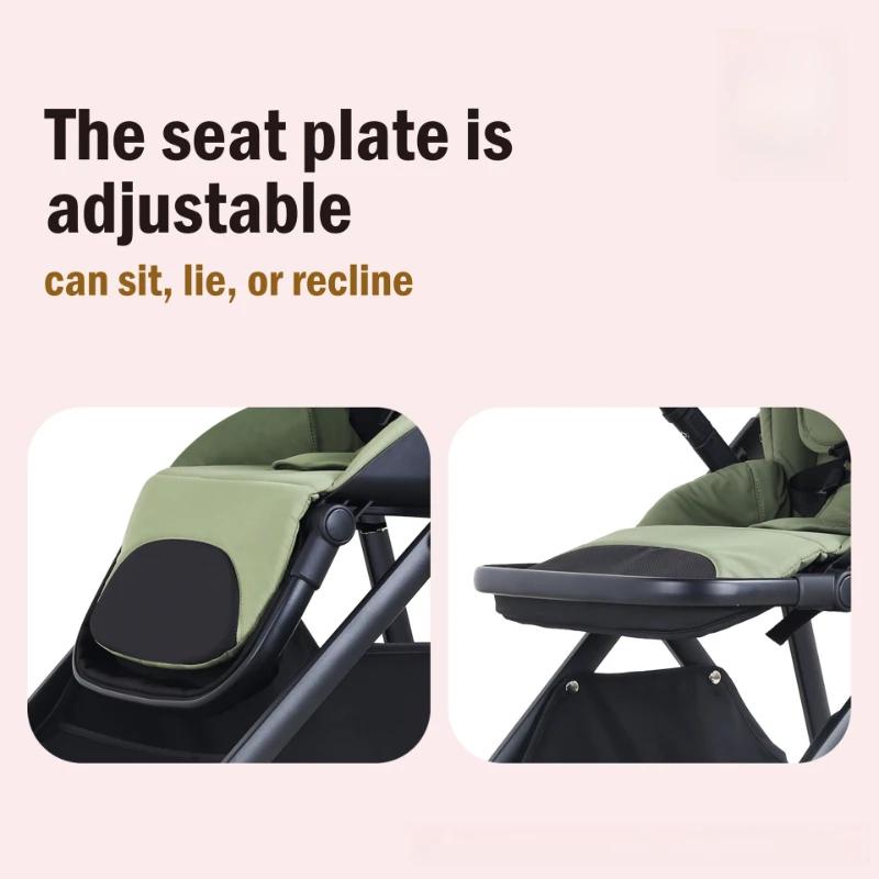2025 nouvelle poussette bébé C15 légère et facile à plier poussette bébé avec quatre roues absorbant