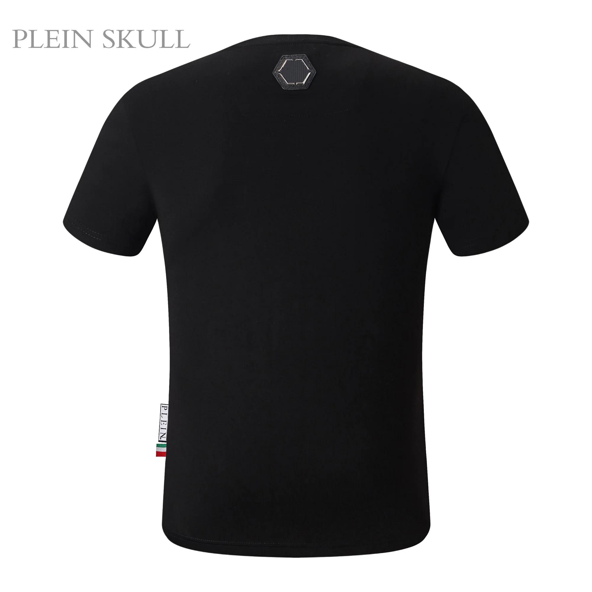 PLEIN SKULL hommes coupe ajustée haute rue haut à manches courtes été Punk respirant fête T-shirt ro