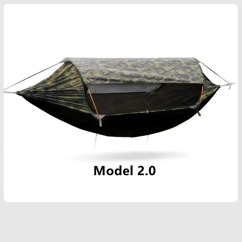 Hamac de voyage 2026, hamac d'extérieur anti-roulis et anti-moustiques, hamac de camping double avec