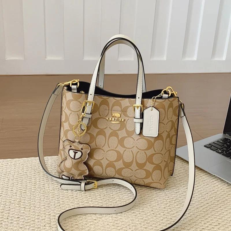 Sac à main messager vintage style Paris - sac chic en cuir avec logo lettre pour femme élégante