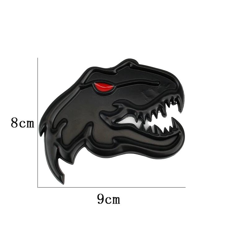 Voiture métal tyrannosaure Rex vélociraptor Raptor dinosaure Logo coffre corps Badge emblème décalco