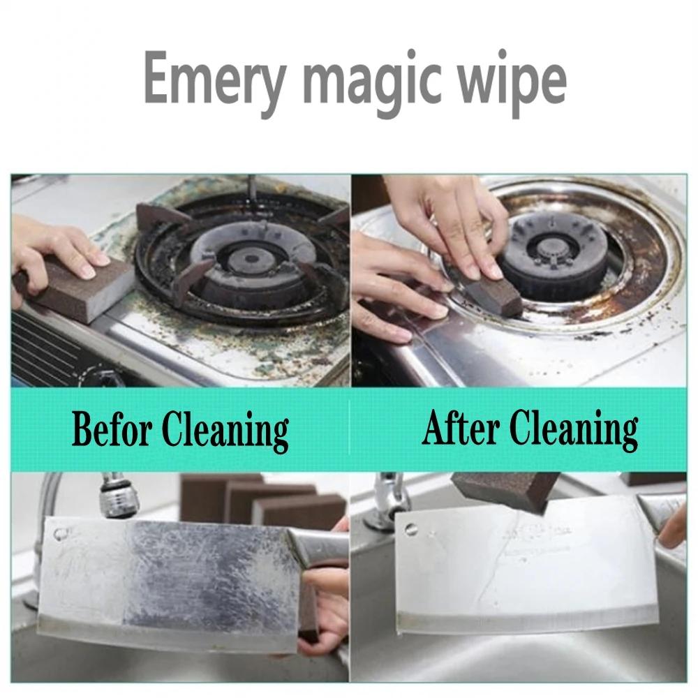 Éponge magique Nano gomme antirouille brosse plat Pot nettoyage émeri détartrage propre frotter Pots