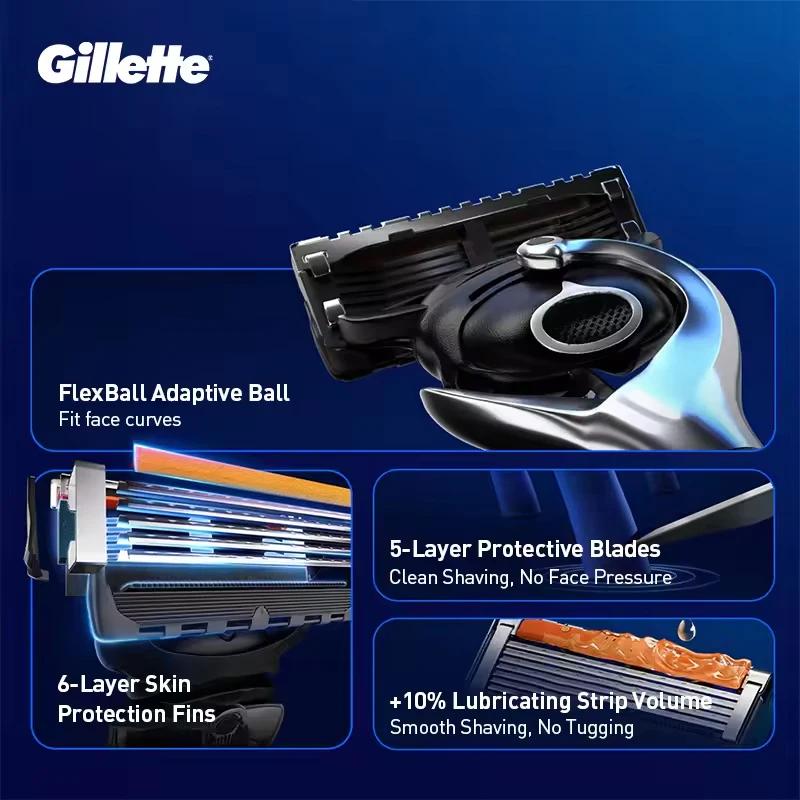 Rasoir Gillette Fusion 5 ProGlide pour homme, lames de rasoir Gillette Fusion 5 ProGlide, recharges 