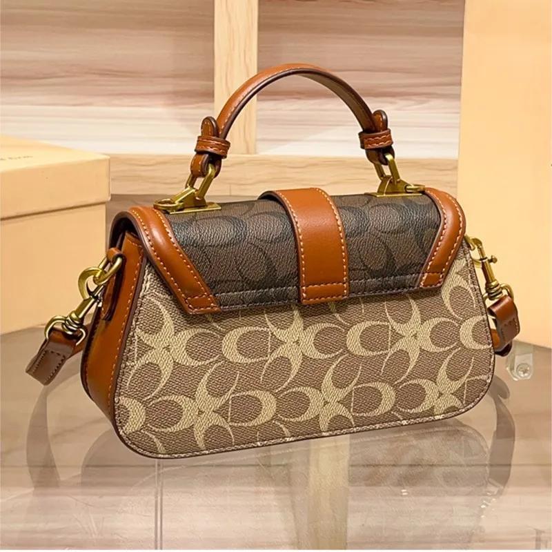 Sac de selle de couleur contrastée, design de niche de luxe léger, nouveau sac à main haut de gamme,