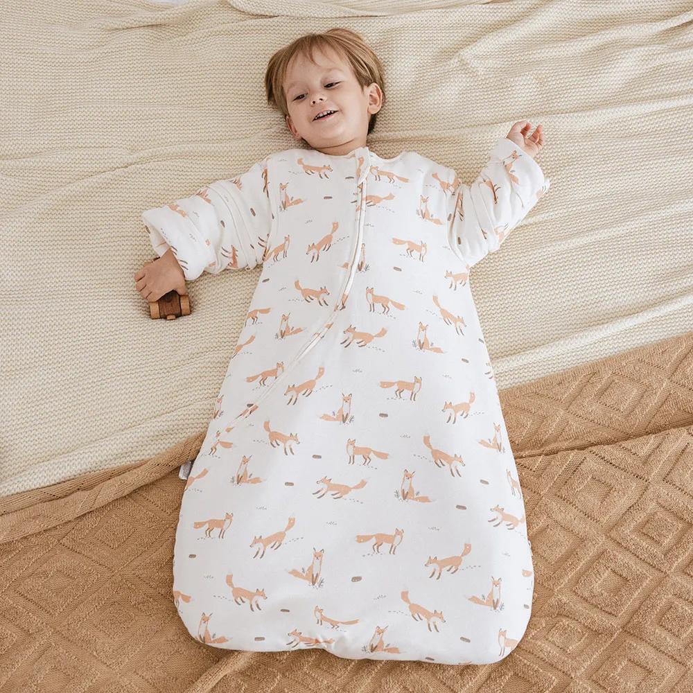 Sac de couchage pour bébés de 0 à 24 mois, plus épais, manches amovibles, Anti-coup de pied, prévent