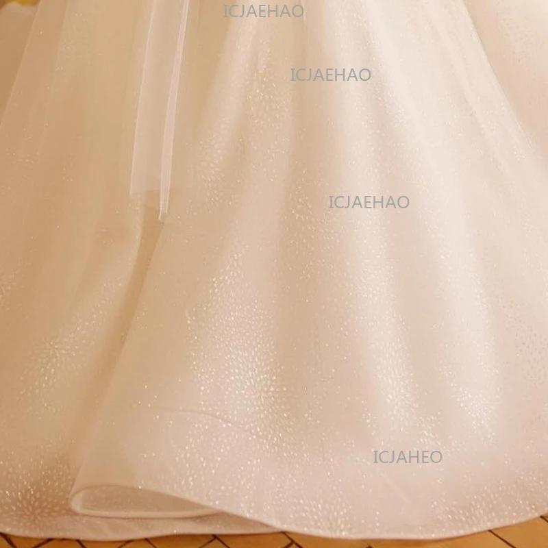 Nouvelle Robe de Cérémonie pour Enfants, Tenue Blanche de Performance pour Filles, Robe de Princesse
