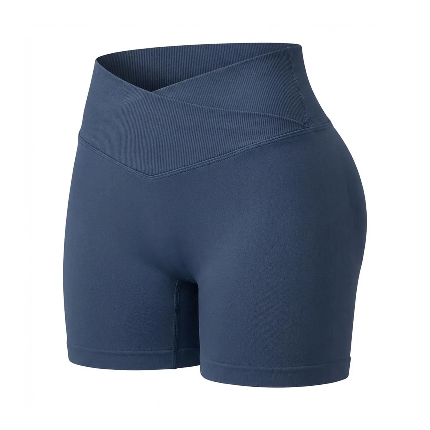 Short de sport WAREBALL pour femme, sans couture, avec taille croisée, pour fitness, entraînement, c