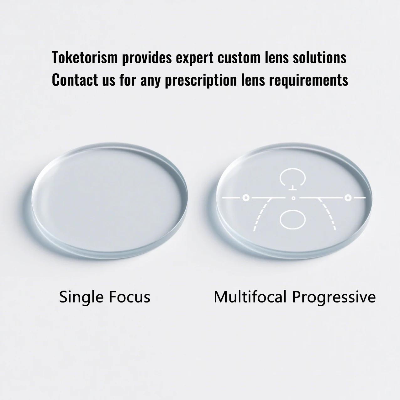 Toketorism qualité myopie presbytie lentilles de Prescription pour lunettes sans monture multifocale