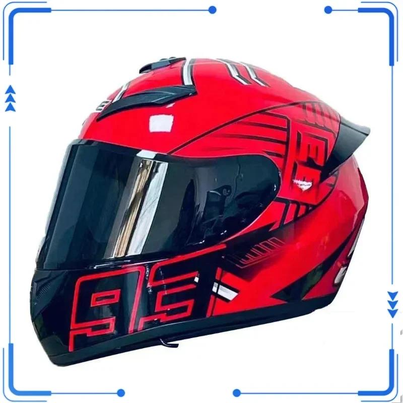Casque de protection unisexe pour moto, lentille pour touristes, casque de sécurité en coupe transve