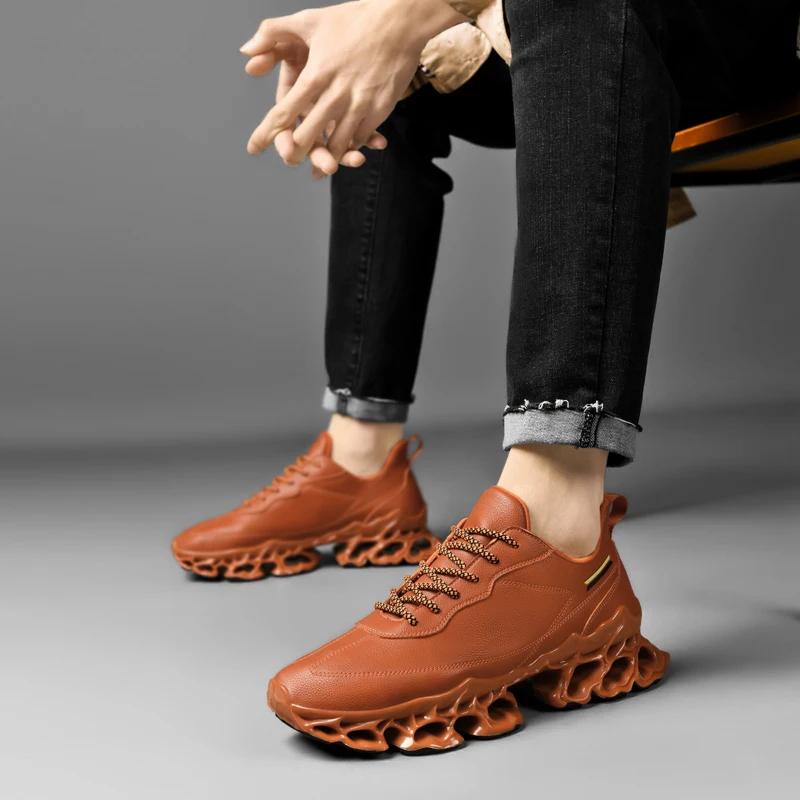 Baskets de luxe pour hommes, chaussures de course respirantes et décontractées, mocassins à la mode 