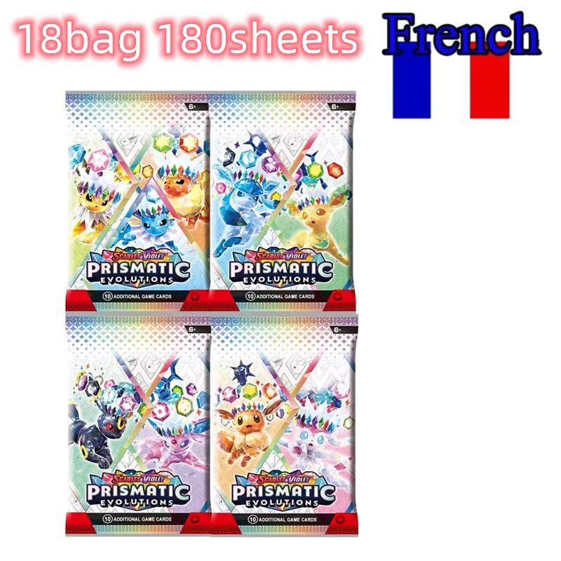 Carte Pokemon française, 360 pièces, évolutions prismatiques, étincelles, pour violoncelle, Booster 