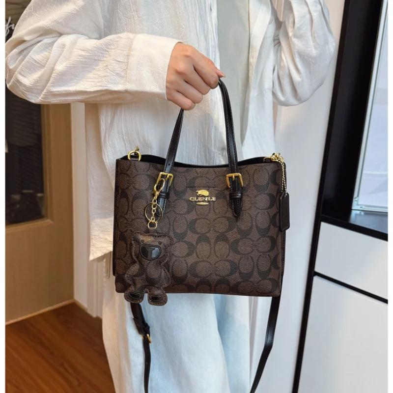 Sac à main messager vintage style Paris - sac chic en cuir avec logo lettre pour femme élégante