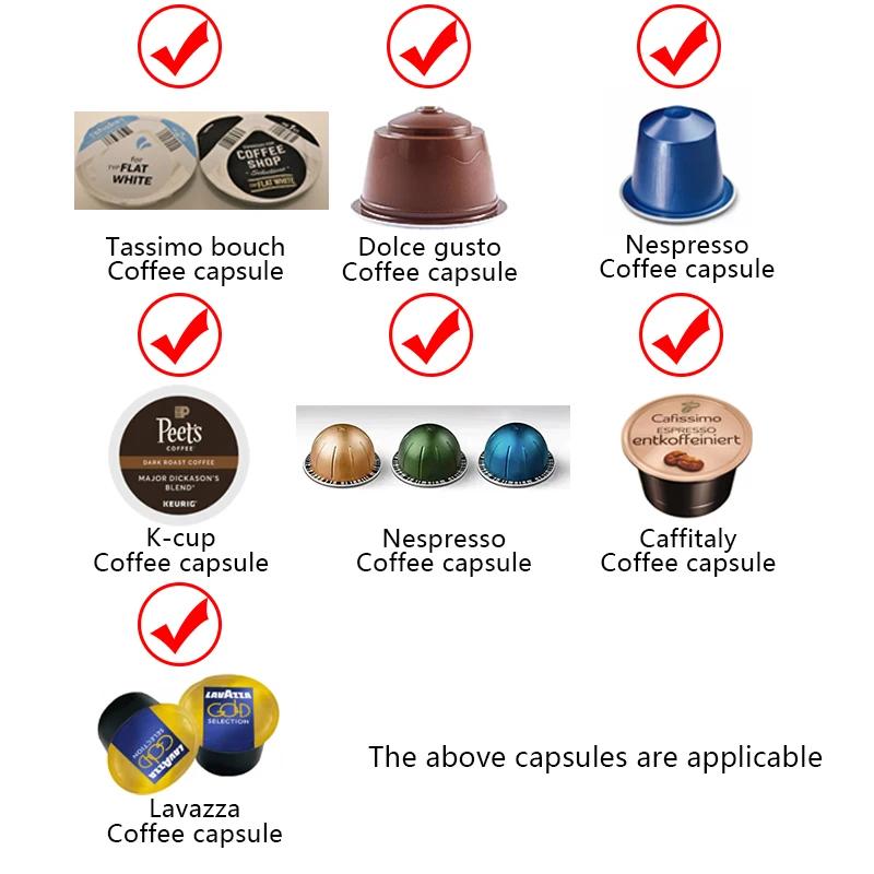 Support de rangement pour ensemble de capsules de café 6 pièces, support mural adhésif sans poinçon 
