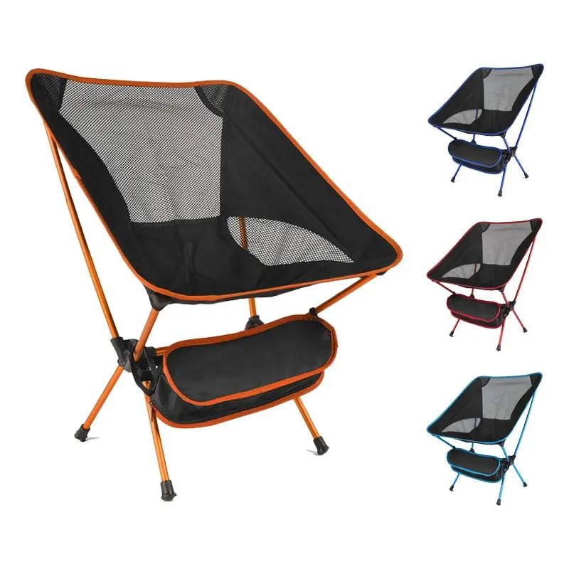 Chaise de camping ultralégère, chaise pliante d'extérieur super résistante à haute charge, siège por