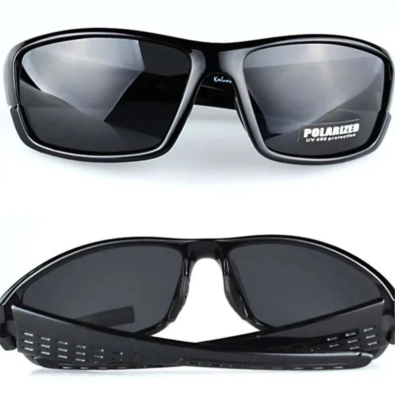 Lunettes de soleil polarisées à monture noire pour hommes et femmes, lunettes de conduite en argile,