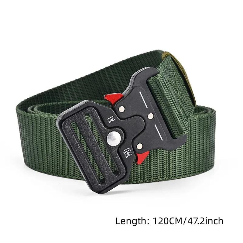 1 Pcs Alpinisme En Plein Air Multifonctionnel Tactique Nylon Toile Tissé Pantalon Ceinture